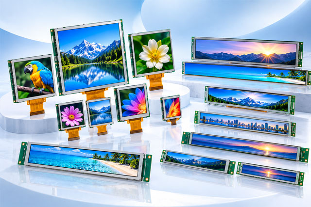 TFT LCD Modules Square & Bar Formats